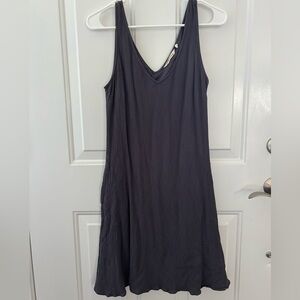 Soft Surroundings Charcoal Sleeveless Gauze Dress Size XS